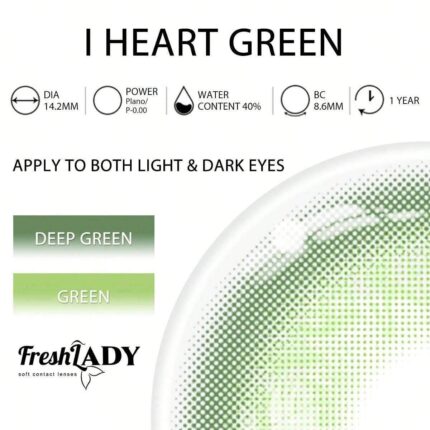 Freshlady I Heart Iris Green