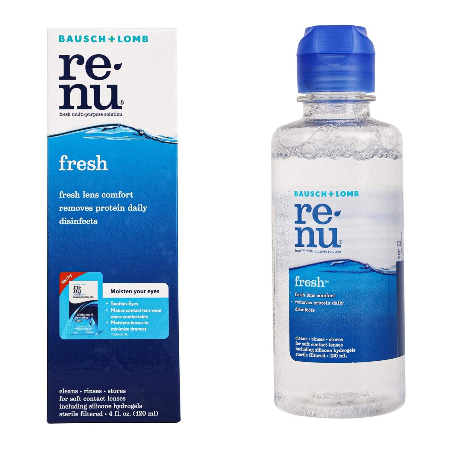 Bausch and Lomb Renu Fresh Multi-purpose Contact Lens Solution (3) Bausch and Lomb Renu Fresh Multi-purpose Contact Lens Solution
